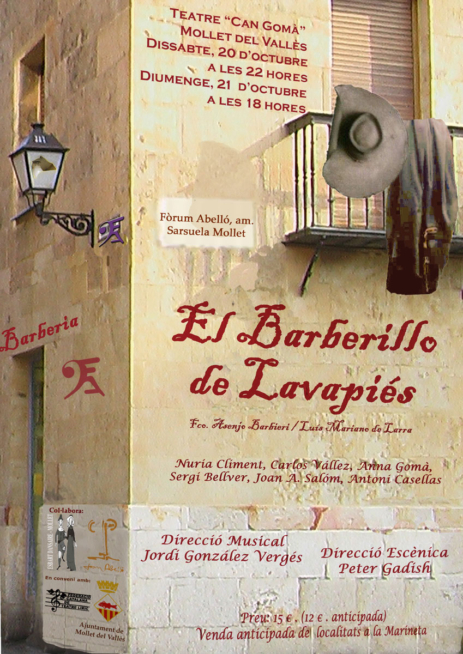 Cartel de "El Barberillo de Lavapiés"