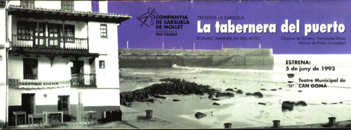 Cartel de La Tabernera del Puerto