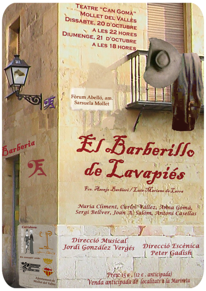 Cartel de "El Barberillo de Lavapiés"