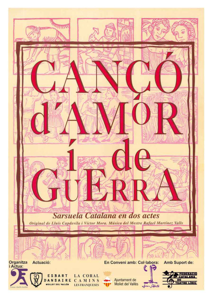 Cartel de Cancó d'Amor i de Guerra Cartel de Cancó d'Amor i de Guerra